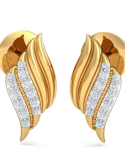 KuberBox - 18K Sea-Shell Glory Earrings for Women and Girls
