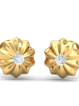 KuberBox - 14K Aini Floral Earrings for Women and Girls