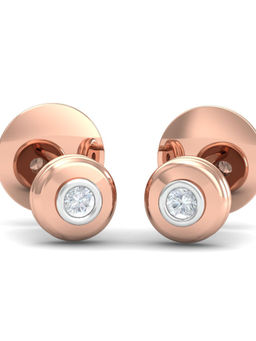 KuberBox - 18K Anila Button Earrings for Women and Girls