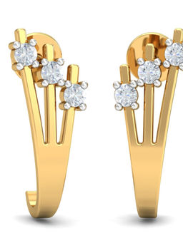 KuberBox - 18K Almas Nature Inspired Earrings for Women and Girls