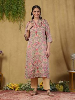 Garden VARELI - Women's Viscose Paisley Print Kurta with Pant