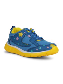 LIBERTY - Leap7X Jamie-51L Blue Lacing Walking Shoes for Kids