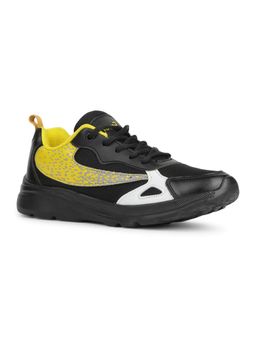 LIBERTY - Leap7X Travel-1L Black Lacing Walking Shoes for Kids