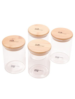 The Better Home - Borosilicate Jars 600Ml (Pack Of 4)