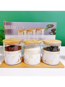 The Better Home - Borosilicate Canister Set (3Pcs) 850Ml (Transparent)