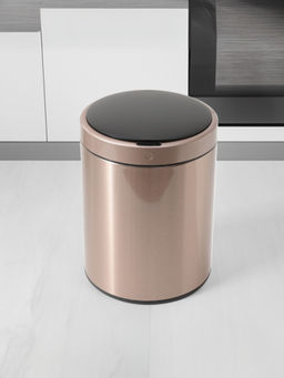 The Better Home - Round Automatic Dustbin Sensor Dustbin 9L Rose Gold