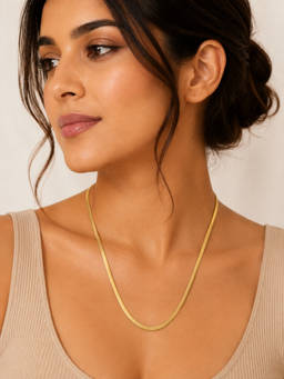 ABHUSHANAM - Gold The Aurelia Flat Chain (52386)