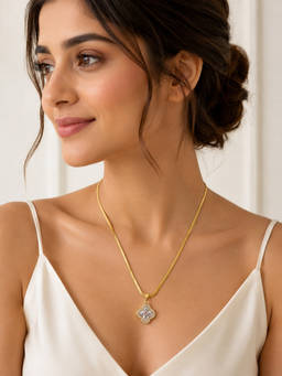 ABHUSHANAM - White The Florentine Pendant (51859)