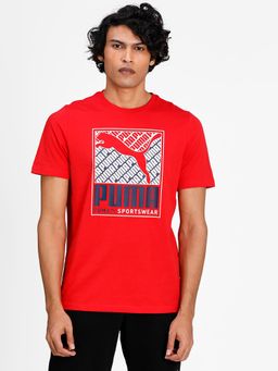 Puma - Cat Box Men Red T-shirt