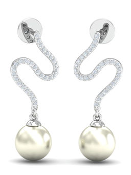 KuberBox - 14K Pavla Pearl Earrings for Women and Girls