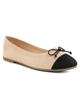 London Rag - Beige Two Tone Ballerinas