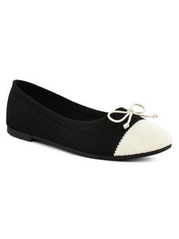 London Rag - Black Two Tone Ballerinas