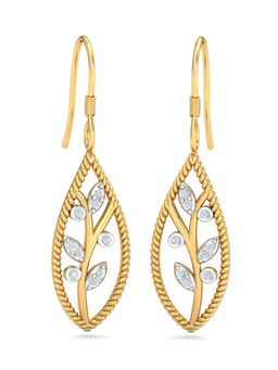 KuberBox - 18K Luisa Chic Hoop Earrings for Women and Girls
