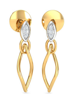 KuberBox - 18K Camilla Beauty Dangling Earrings for Women and Girls