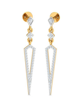 KuberBox - 14K Kat Fancy Dangle Earrings for Women and Girls