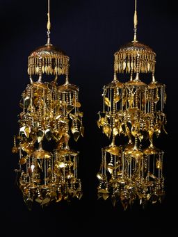 AG'S - Bhumi Golden Gold Plated Long Hanging Kalire