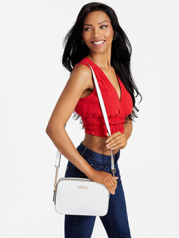 Guess - Women White Crossbody Sling Bag