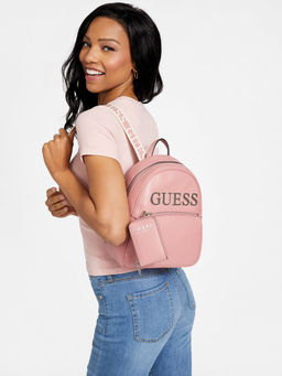 Guess - Women Pink Backpack with Pouch (Set of 2)