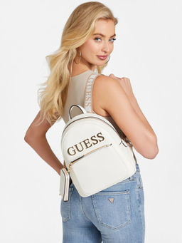 Guess - Women Cream Backpack with Pouch (Set of 2)
