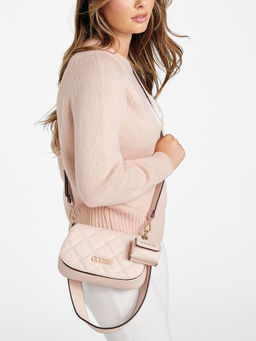 Guess - Women Pink Crossbody Sling Bag with Pouch (Set of 2)