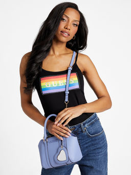 Guess - Women Lavender Handbag with Detachable Strap (Set of 2)