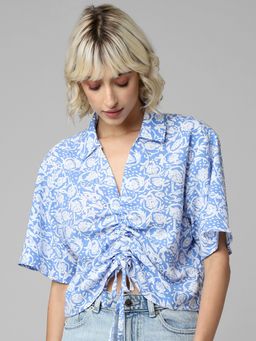 ONLY - Women Printed Blue Top