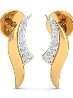 KuberBox - 14K Nova Stud Earrings for Women and Girls