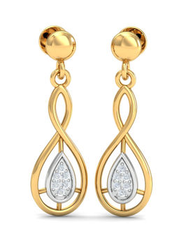 KuberBox - 18K Kiera Drop Earrings for Women and Girls