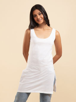 Nykd by Nykaa - Cotton Kurta Cami -White Nyc006