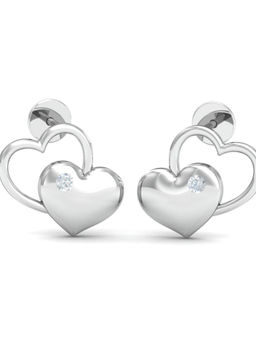KuberBox - 14K Matter-of-love Heart Earrings for Women and Girls