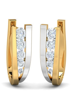 KuberBox - 18K Antonia Hoop Earrings for Women and Girls