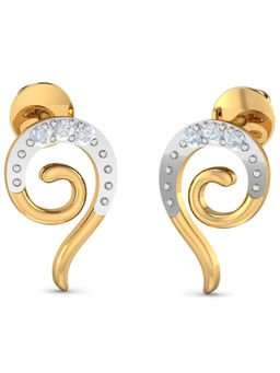 KuberBox - 14K Aurelia Stud Earrings for Women and Girls