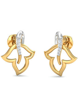 KuberBox - 14K Cassia Stud Earrings for Women and Girls