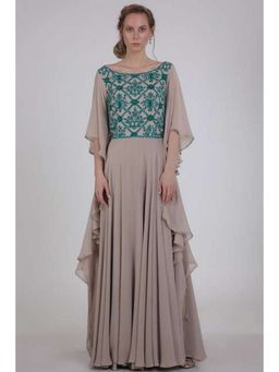 CHHAYA MEHROTRA - Amber Beige Gown Dress