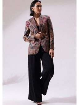 Dusala India - Teertha Fine Wool Silk Women Blazer