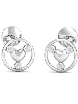 KuberBox - 14K Tanaquil Heart Earrings for Women and Girls
