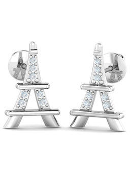KuberBox - 18K Eiffel Tower Earrings for Women and Girls