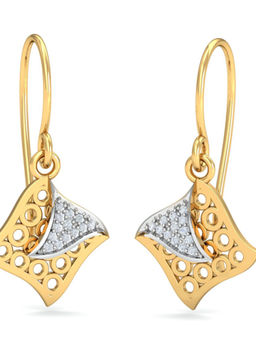 KuberBox - 14K Aygul Hook Earrings for Women and Girls