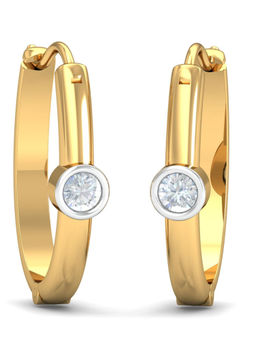 KuberBox - 14K Canan Hoop Earrings for Women and Girls