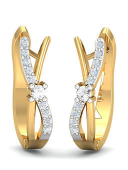 KuberBox - 14K Ceren Hoops Earrings for Women and Girls