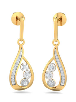 KuberBox - 14K Deniz Dangle Earrings for Women and Girls