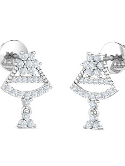 KuberBox - 18K Dilara Stud Earrings for Women and Girls