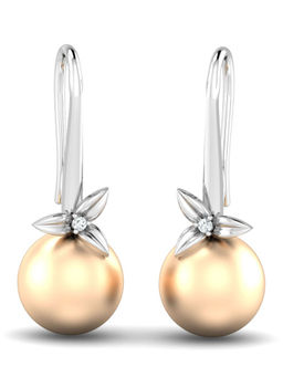 KuberBox - 18K Avishag Pearl Earrings for Women and Girls