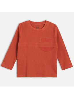 MINI KLUB - Rust Cotton Solid T-Shirt