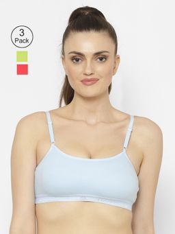 Floret - Wirefree Non-padded Sporty Bra - Multi-Color