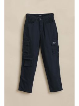 Allen Solly - Boys Navy Solid Trousers