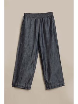 Allen Solly - Girls Grey Textured Trousers