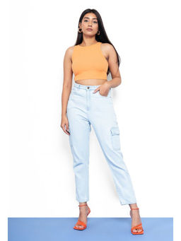 FREAKINS - Light Blue Cargo Pants