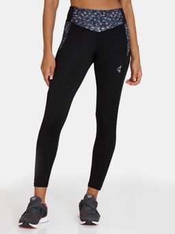 Zivame - Zelocity High Rise Quick Dry Leggings - Anthracite