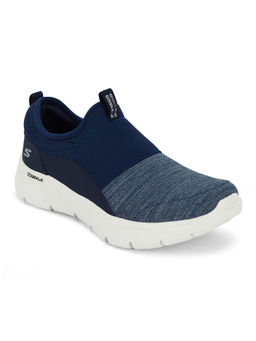 SKECHERS - Women Go Walk Flex Navy Blue & White Walking Shoes